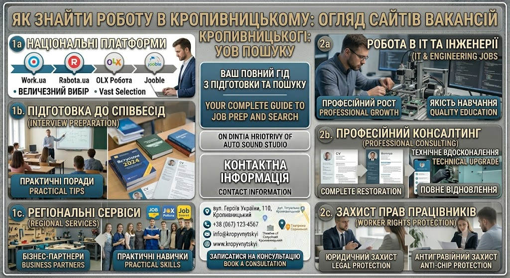 Як знайти роботу в Кропивницькому: огляд сайтів вакансій