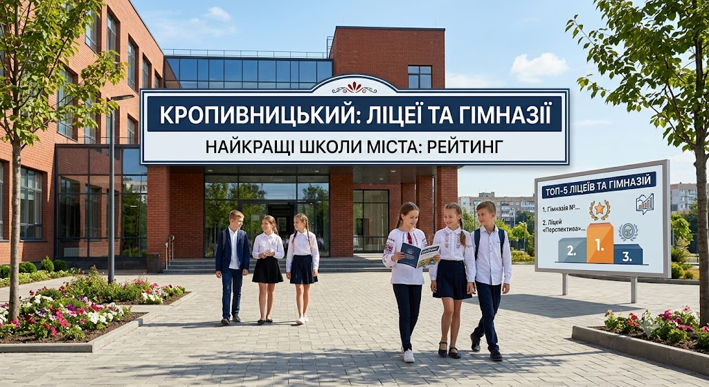 Найкращі школи Кропивницького: рейтинг ліцеїв та гімназий