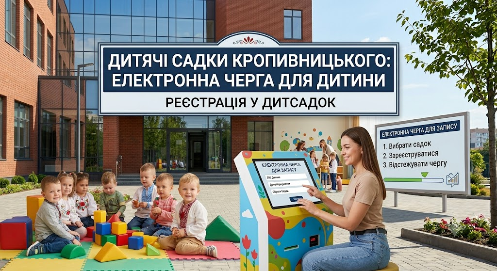 Дитячі садки Кропивницького: електронна черга для дитини Дитячі садки Кропивницького: електронна черга для дитини