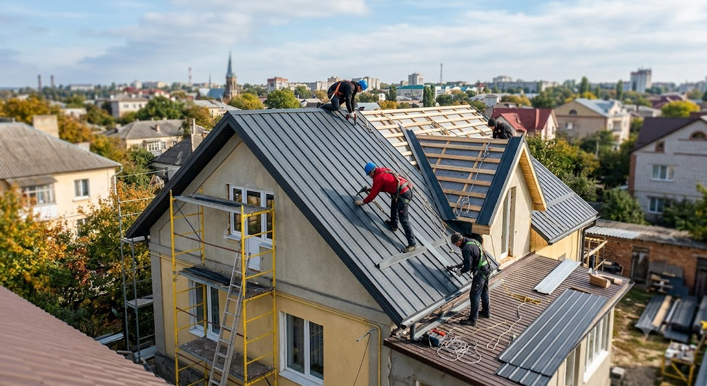 Покрівельні роботи у Кропивницькому: види дахів, етапи монтажу та вибір матеріалів Покрівельні роботи у Кропивницькому: види дахів, етапи монтажу та вибір матеріалів