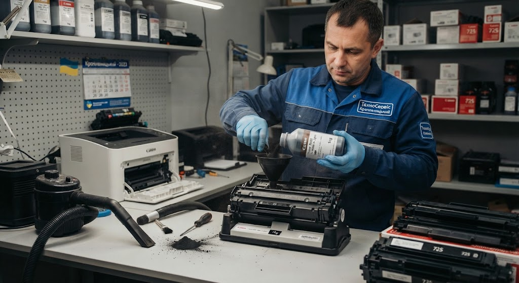 Професійна заправка картриджів Canon для лазерних принтерів у Кропивницькому